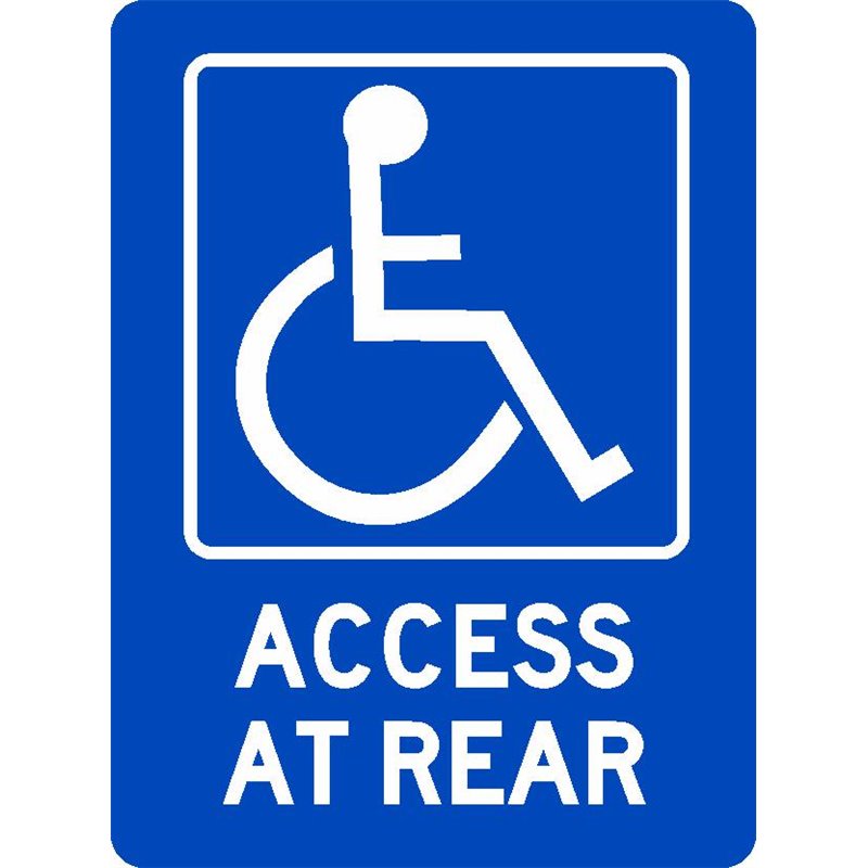 ACCESIBLE DISABLED ACCESS AT REAR