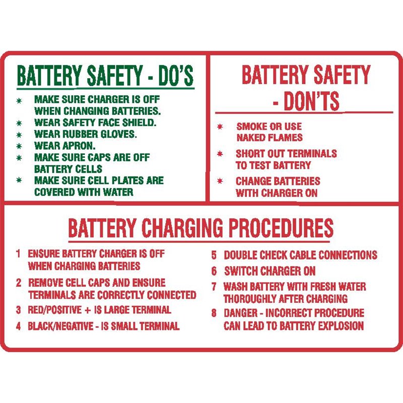 BATTERY DO'S AND DON'T