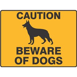 CAUTION BEWARE OF DOGS