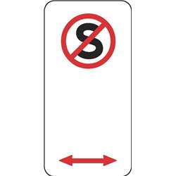 TRAFFIC VIC ONLY NO STANDING ARROW 2 WAY