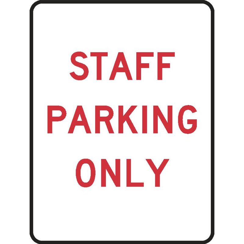 PARKING STAFF PARKING ONLY